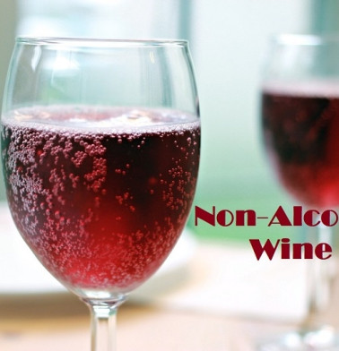 Two glasses of Non-Alcoholic Wine